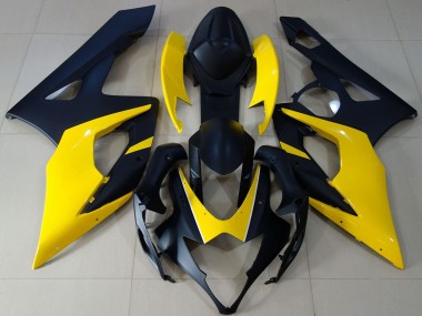 Carena Moto Suzuki GSXR 1000 2005-2006 - Nero Opaco Giallo Fabbrica
