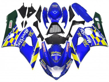 Carena Moto Suzuki GSXR 1000 2005-2006 - Blu Giallo Verde MoviStar Castrol Fabbrica