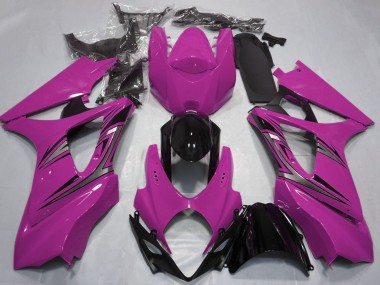 Carena Moto Suzuki GSXR 1000 2007-2008 - Rosa Nero Lucido OEM Stile Fabbrica