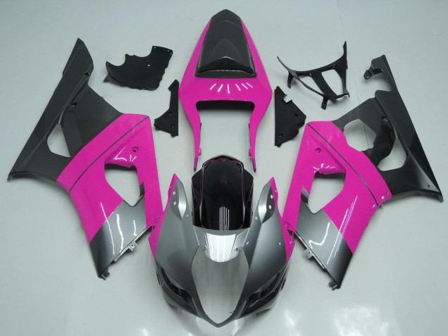 Carena Moto Suzuki GSXR 1000 2003-2004 - Rosa Argento Nero