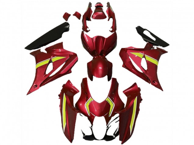 Carena Moto Suzuki GSXR 1000 2017-2024 - Rosso Giallo Stile