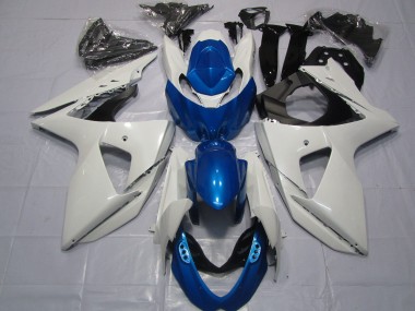 Carena Moto Suzuki GSXR 1000 2009-2016 - Bianco Blu Fabbrica
