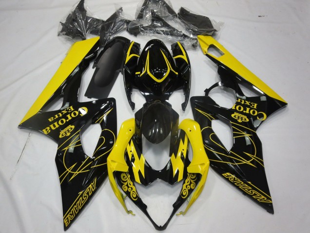 Carena Moto Suzuki GSXR 1000 2005-2006 - Giallo Nero Corona Alstare