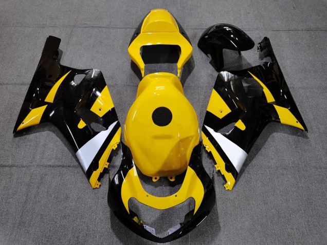 Carena Moto Suzuki GSXR 600 / GSXR 750 2001-2003 - Giallo Bianco Nero Lucido