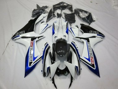 Carena Moto Suzuki GSXR 600 / GSXR 750 2011-2024 - Bianco Blu Nero Lucido Alstare Fabbrica