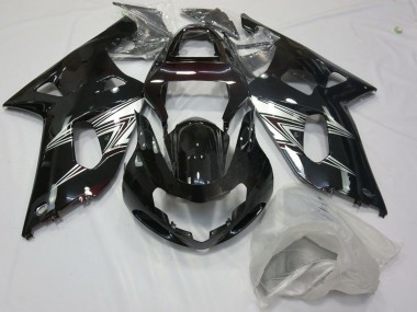 Carena Moto Suzuki GSXR 600 / GSXR 750 2001-2003 - Nero Lucido Argento Bianco Fabbrica