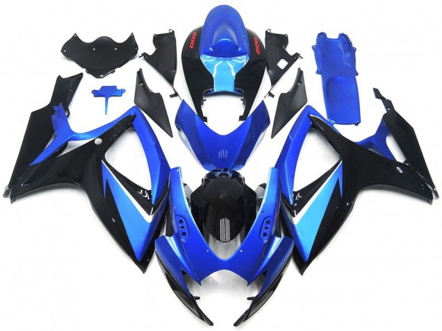Carena Moto Suzuki GSXR 600 / GSXR 750 2006-2007 - Blu Nero Rosso Banda