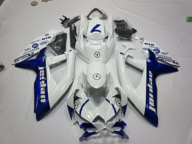 Carena Moto Suzuki GSXR 600 / GSXR 750 2008-2010 - Bianco Blu Jordan Fabbrica