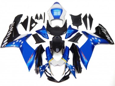 Carena Moto Suzuki GSXR 600 / GSXR 750 2011-2024 - Blu Stile Rosso Stella Fabbrica