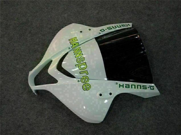 Carena Moto Honda CBR600RR 2007-2008 - Bianco Verde Nero Lucido Hannspree