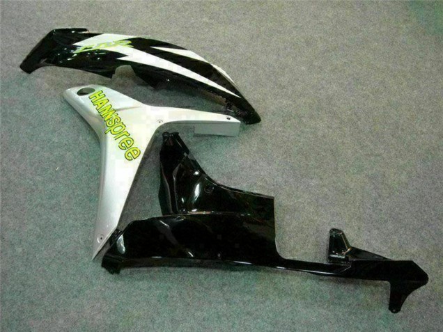 Carena Moto Honda CBR600RR 2007-2008 - Bianco Verde Nero Lucido Hannspree