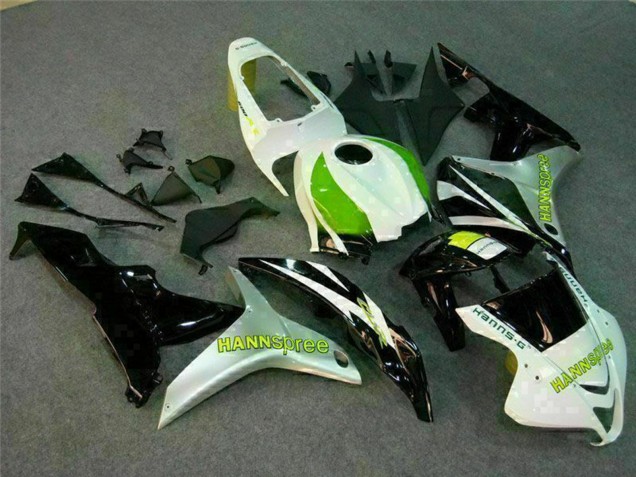 Carena Moto Honda CBR600RR 2007-2008 - Bianco Verde Nero Lucido Hannspree