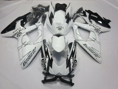 Carena Moto Suzuki GSXR 600 / GSXR 750 2008-2010 - Bianco Nero Alstare Corona Motul Fabbrica