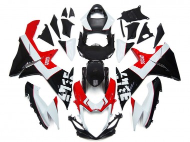 Carena Moto Suzuki GSXR 600 / GSXR 750 2011-2024 - Bianco Rosso Nero Lucido Fabbrica