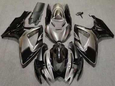 Carena Moto Suzuki GSXR 600 / GSXR 750 2006-2007 - Argento Scuro Nero Lucido Fabbrica