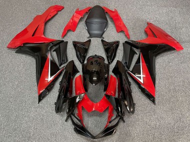Carena Moto ABS Suzuki GSXR 600 / GSXR 750 2011-2024 - Rosso Nero Lucido Fabbrica