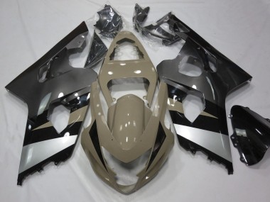 Carena Moto Suzuki GSXR 600 / GSXR 750 2004-2005 - Abbronzatura del Deserto Argento Nero Fabbrica
