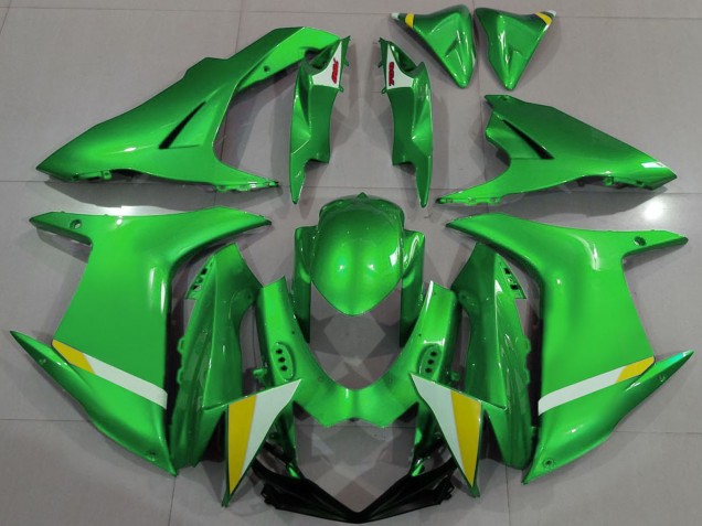Carena Moto Suzuki GSXR 600 / GSXR 750 2011-2024 - Verde Bianco Giallo