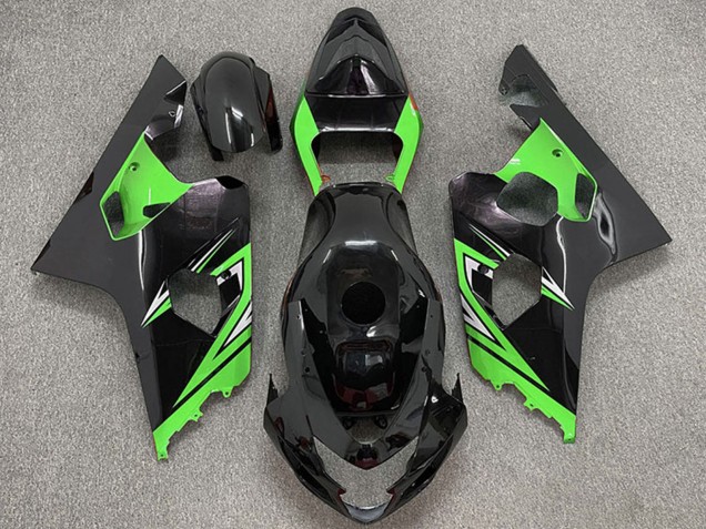 Carena Moto Suzuki GSXR 600 / GSXR 750 2004-2005 - Nero Lucido Verde