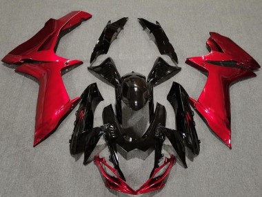 Carena Moto Suzuki GSXR 600 / GSXR 750 2011-2024 - Rosso Nero Lucido Fabbrica