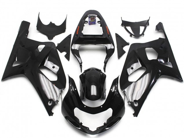 Carena Moto Suzuki GSXR 600 / GSXR 750 2001-2003 - Nero Lucido Argento