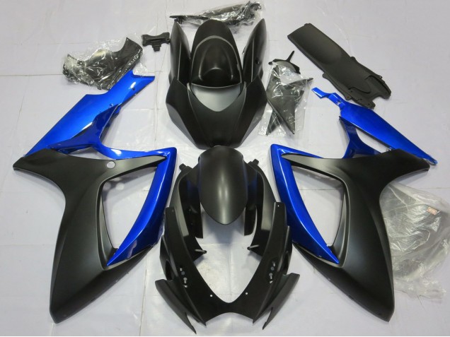 Carena Moto Suzuki GSXR 600 / GSXR 750 2006-2007 - Blu Nero Opaco