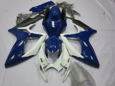 Carena Moto Suzuki GSXR 600 / GSXR 750 2006-2007 - Blu Bianco Nero Fabbrica