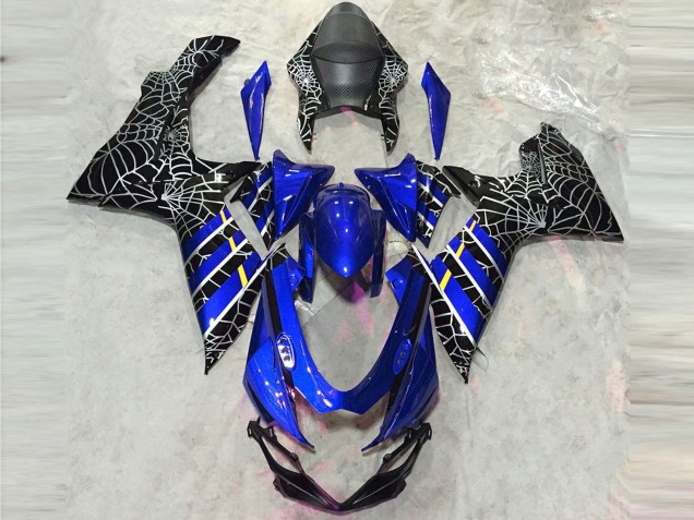 Carena Moto Suzuki GSXR 600 / GSXR 750 2011-2024 - Blu Nero Spider
