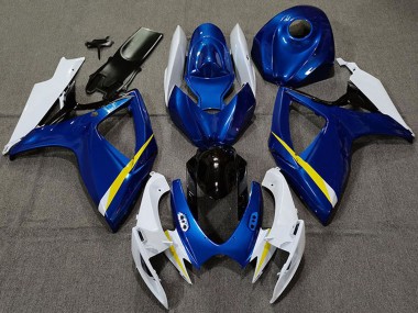Carena Moto Suzuki GSXR 600 / GSXR 750 2006-2007 - Bianco Blu Giallo Nero Fabbrica
