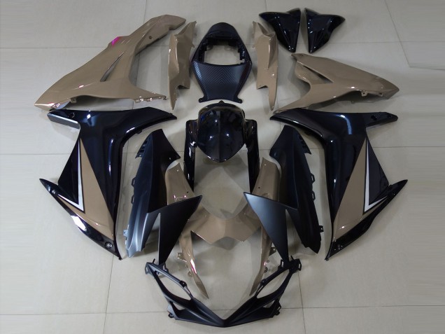 Carena Moto Suzuki GSXR 600 / GSXR 750 2011-2024 - Grigio Nero Lucido Nero Opaco