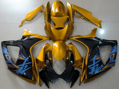 Carena Moto Suzuki GSXR 600 / GSXR 750 2006-2007 - Oro Nero Blu Fabbrica