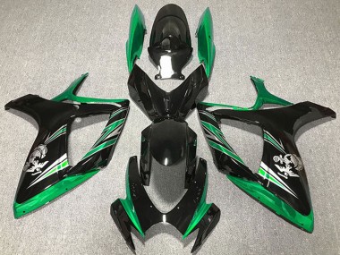 Carena Moto Suzuki GSXR 600 / GSXR 750 2006-2007 - Verde Nero Lucido Fabbrica