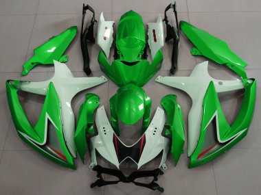 Carena Moto Suzuki GSXR 600 / GSXR 750 2008-2010 - Bianco Verde Nero Rosso Fabbrica