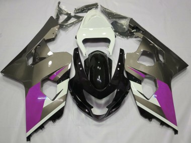 Carena Moto Suzuki GSXR 600 / GSXR 750 2004-2005 - Bianco Rosa Grigio Nero Lucido Fabbrica
