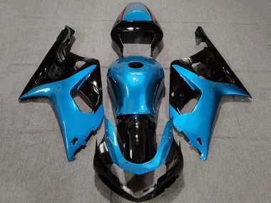 Carena Moto Suzuki GSXR 600 / GSXR 750 2001-2003 - Azzurro Chiaro Nero Lucido Fabbrica