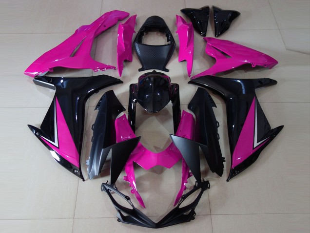Carena Moto Suzuki GSXR 600 / GSXR 750 2011-2024 - Rosa Nero Lucido Nero Opaco