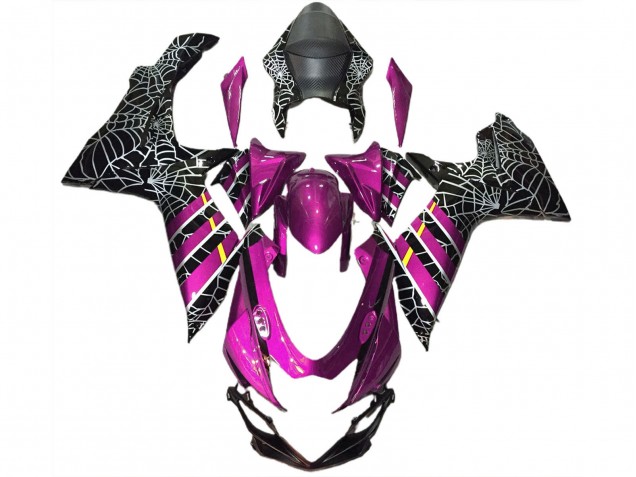 Carena Moto Suzuki GSXR 600 / GSXR 750 2011-2024 - Rosa Nero Spider