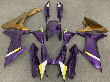 Carena Moto Suzuki GSXR 600 / GSXR 750 2011-2024 - Viola Oro Bianco Giallo Fabbrica