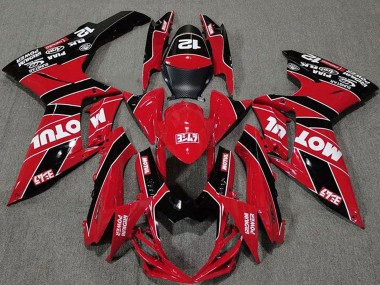 Carena Moto Suzuki GSXR 600 / GSXR 750 2011-2024 - Rosso Nero Motul Fabbrica