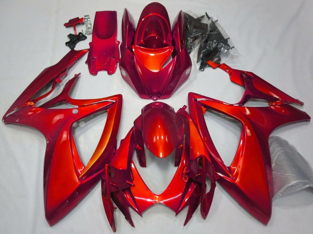 Carena Moto Suzuki GSXR 600 / GSXR 750 2006-2007 - Lucido Rosso Pianura