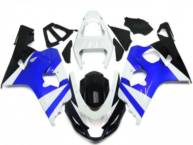 Kit Carena Moto Suzuki GSXR 600 / GSXR 750 2004-2005 - Bianco Blu Nero Lucido Fabbrica