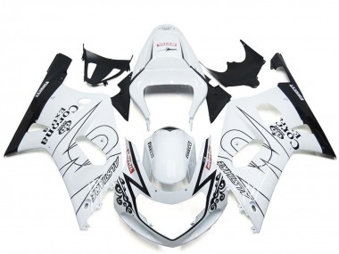 Carena Moto Suzuki GSXR 600 / GSXR 750 2001-2003 - Bianco Nero Corona Alstare Fabbrica