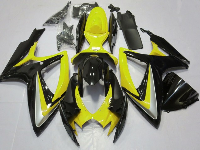 Carena Moto Suzuki GSXR 600 / GSXR 750 2006-2007 - Giallo Nero Lucido