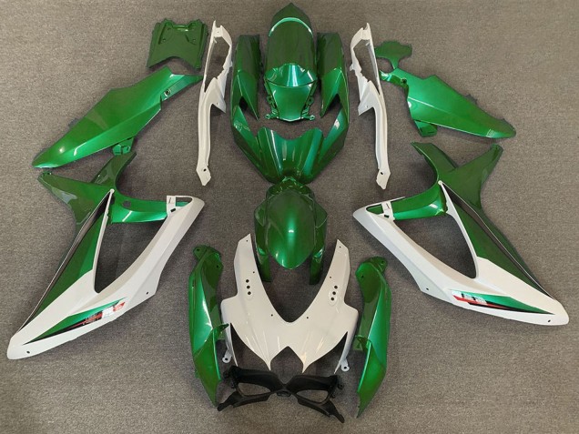 Carena Moto Suzuki GSXR 600 / GSXR 750 2008-2010 - Bianco Verde OEM Stile