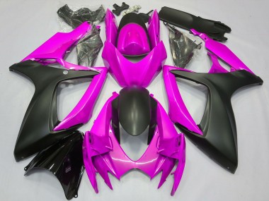 Carena Moto Suzuki GSXR 600 / GSXR 750 2006-2007 - Rosa Nero Opaco Fabbrica