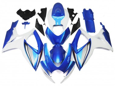 Carena Moto Suzuki GSXR 600 / GSXR 750 2006-2007 - Bianco Blu OEM Stile Fabbrica