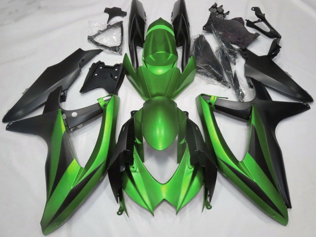 Carena Moto Suzuki GSXR 600 / GSXR 750 2008-2010 - Verde Nero Opaco