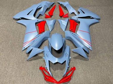 Carena Moto Suzuki GSXR 600 / GSXR 750 2011-2024 - Azzurro Cielo Opaco Rosso Fabbrica