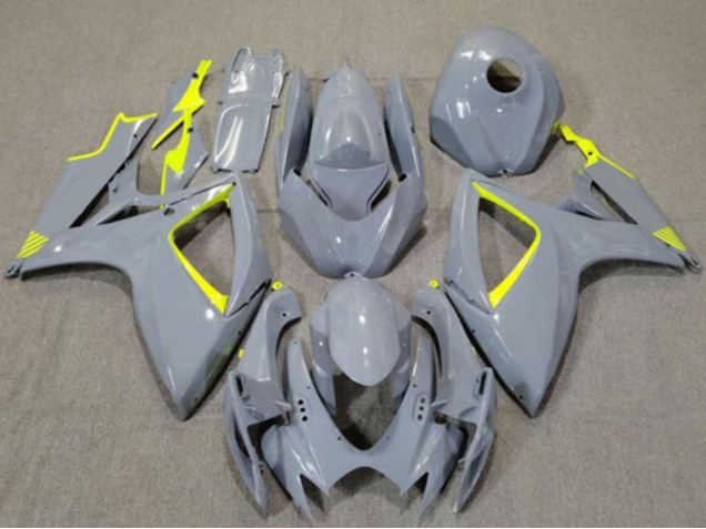 Carena Moto Suzuki GSXR 600 / GSXR 750 2006-2007 - Nardo Grigio Alta Visibilità Giallo