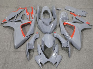 Carena Moto Suzuki GSXR 600 / GSXR 750 2006-2007 - Nardo Grigio Rosso Trim Fabbrica